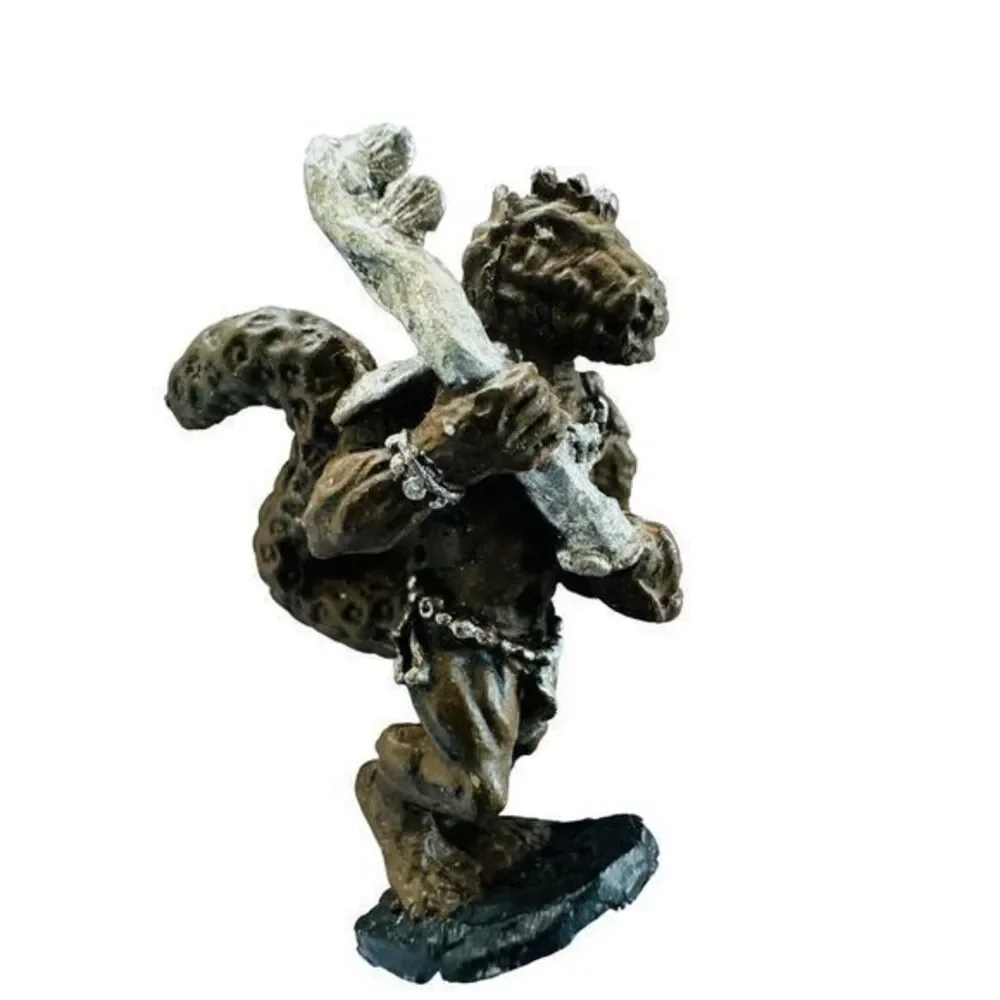 Lizard Man Armor Class 5(4) Miniature Fantasy AD&D 1970's‎ Hand Painted